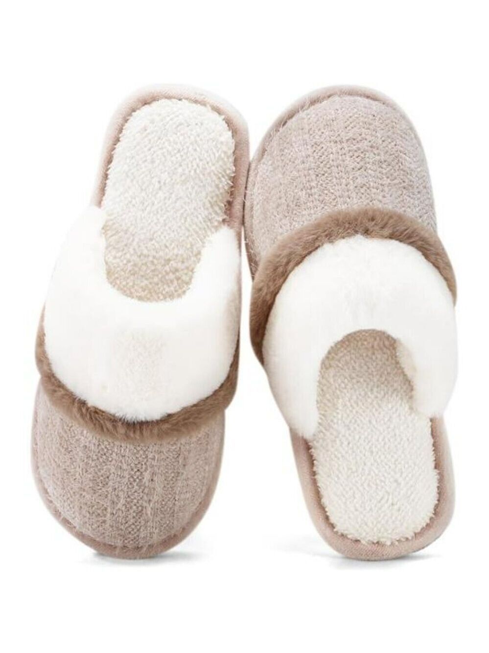 Fuzzy Memory Foam Slippers Women Indoor Outdoor Cozy Anti Skid House Shoes